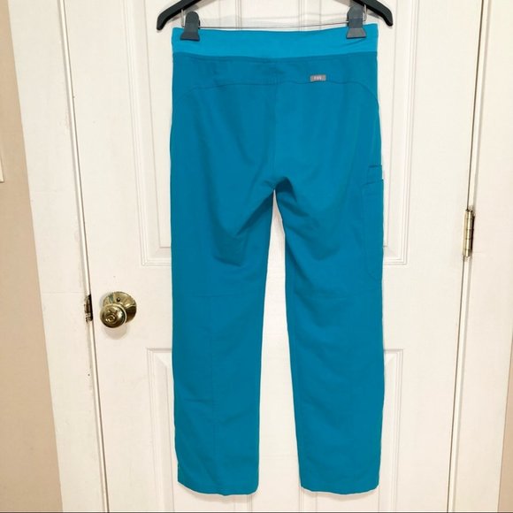 FIGS Technical Collection Kade Cargo Scrub Teal Pants Size Extra Small - Picture 6 of 10